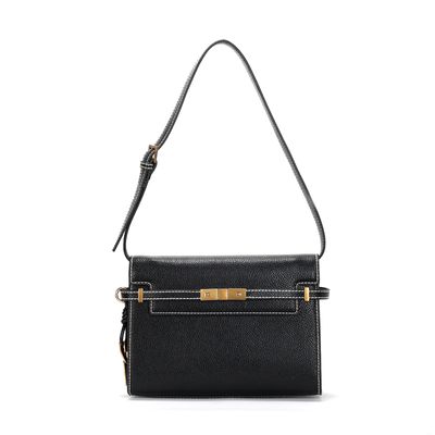 Bolsa Baguete Floater Preta Pespontos