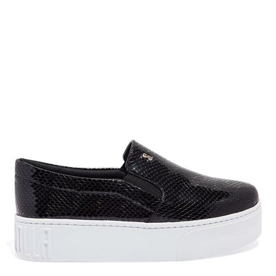 Tênis Slip On Plataforma Salamanca Preto