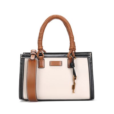 Bolsa Tote Estruturada Floater Off White Pesponto
