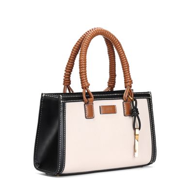 Bolsa Tote Estruturada Floater Off White Pesponto