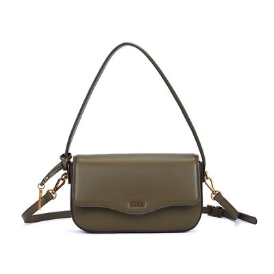 Bolsa Baguete Verde Militar Soft Alça Transversal