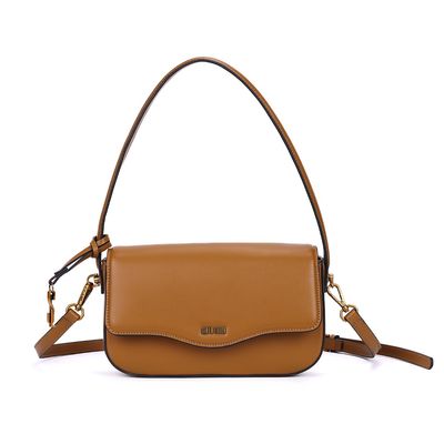 Bolsa Baguete Caramelo Soft Alça Transversal