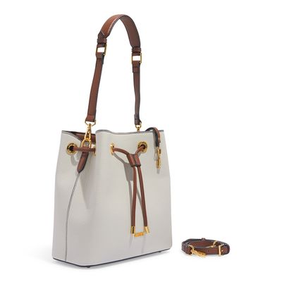 Bolsa Bucket Média Floater Vanilla Alça Dupla