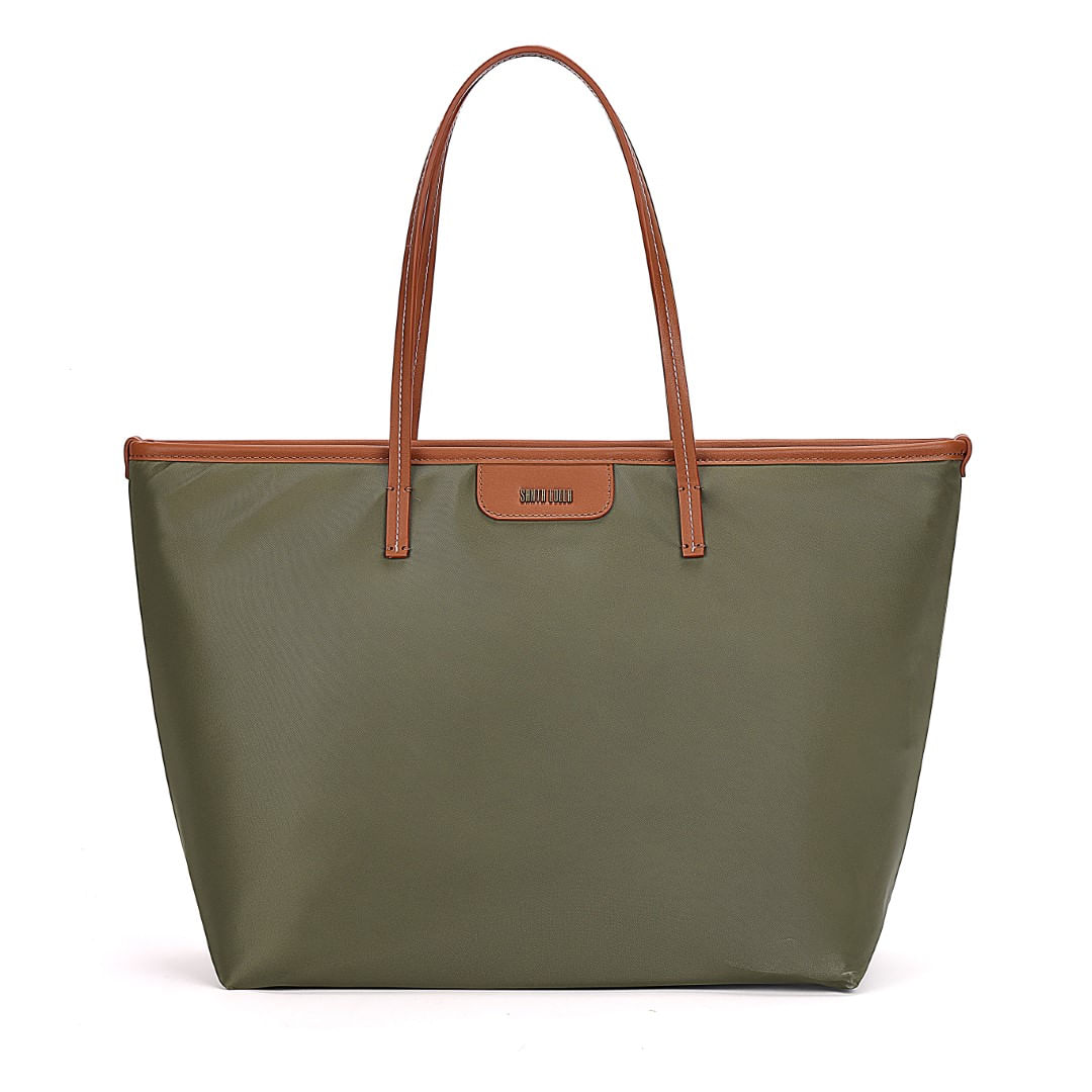 Bolsa Shopper Santa Lolla Bolsa Shopper Nylon Vermelho Alça De Ombro