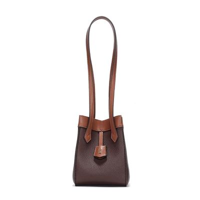 Bolsa Tramado Marrom Alça Longa