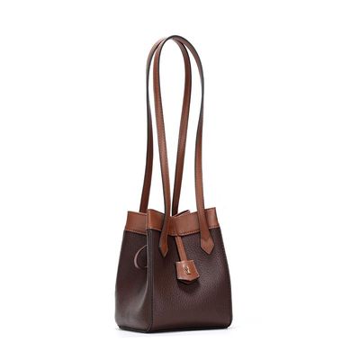 Bolsa Tramado Marrom Alça Longa