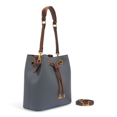 Bolsa Bucket Média Floater Cinza Alça Dupla