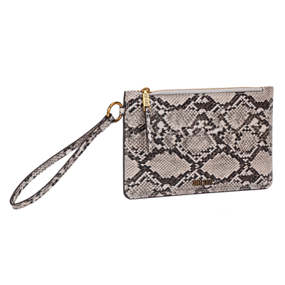 Clutch Pequena Snake Print Alça De Mão