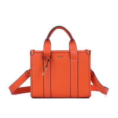 Bolsa Tote Estruturada Floater Laranja Caju