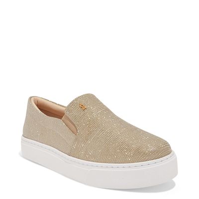 Tênis Slip On Shiny Lizard Dourado