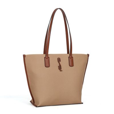 Bolsa shopper grande canvas marrom safari