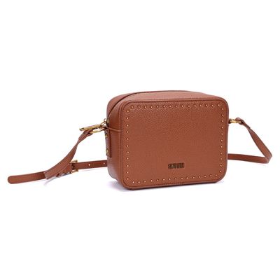 Bolsa Pequena Floater Marrom Safari Alça Transversal