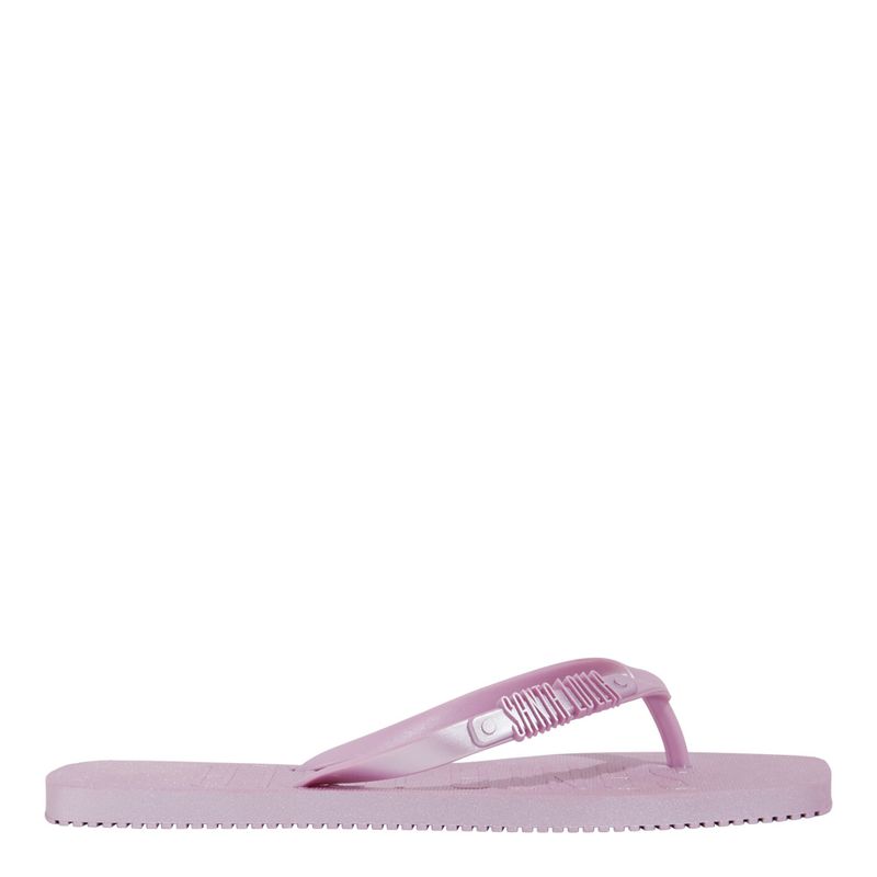 Chinelo Flip Flop Borracha Bolinhas Tiras Finas Lilás
