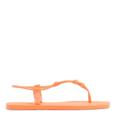 Rasteira Borracha Laranja