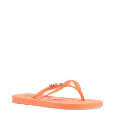 Flip flop borracha neon melon