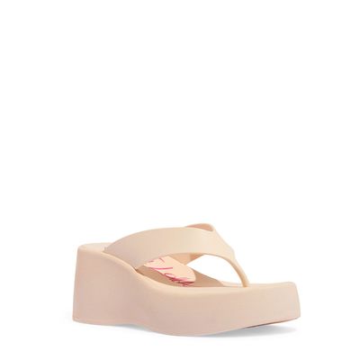 Sandália Plataforma De Dedo Borracha Off White