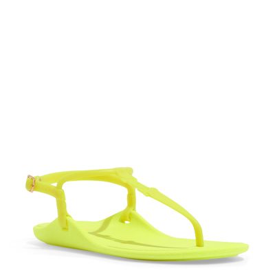 Rasteira Borracha Amarelo Lime Fluor