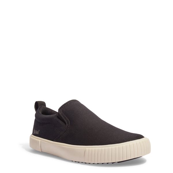 Tênis Slip On Masculino Lona Canelada Preto