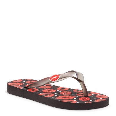 Flip flop borracha preto