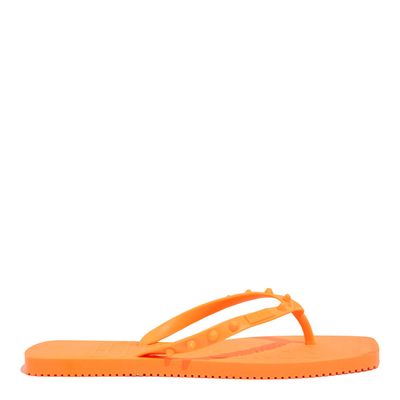 Chinelo Flip Flop Borracha Laranja Claro