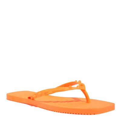 Chinelo Flip Flop Borracha Laranja Claro