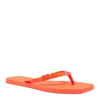 Chinelo Flip Flop Borracha Laranja Neon