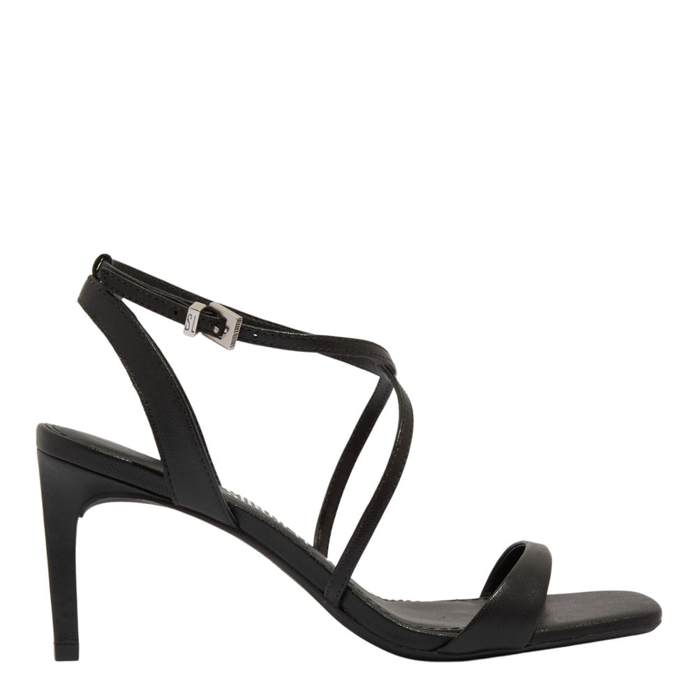 Sandália Couro Pelica Soft Bege Salto Médio - Santa Lolla