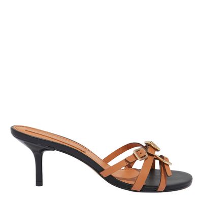 Mule Fivelas Couro Pelica Soft Marrom