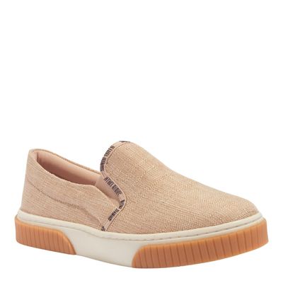Tênis Slip On Linho Copacabana Bege