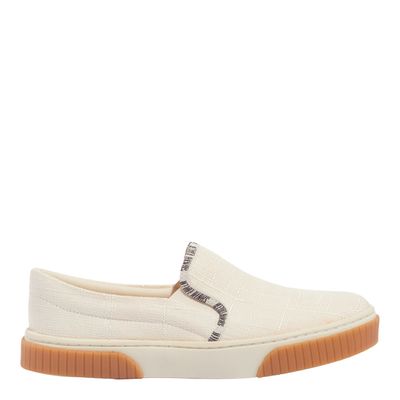Tênis Slip On Linho Copacabana Off White