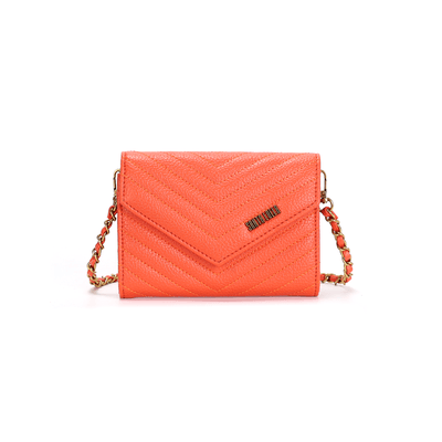 Bolsa Carteira Floater Laranja Caju Alça Transversal