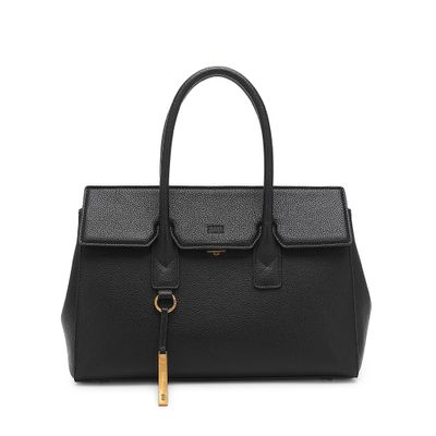 Bolsa tote preta floater alça de mão