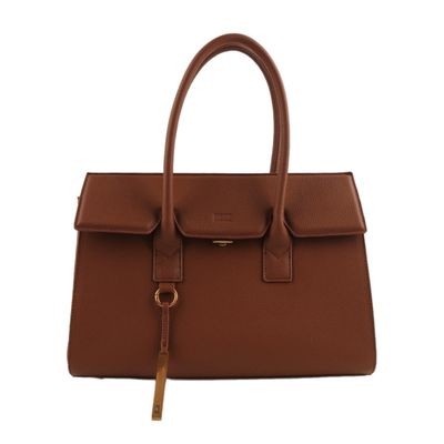Bolsa tote marrom floater alça de mão