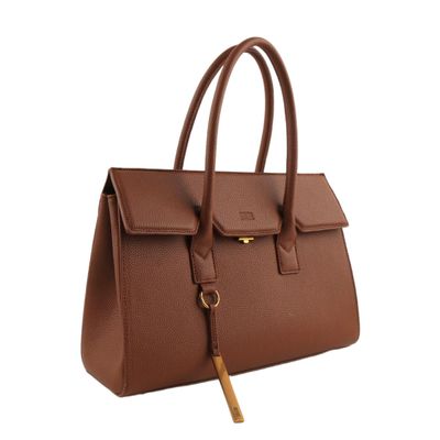 Bolsa tote marrom floater alça de mão