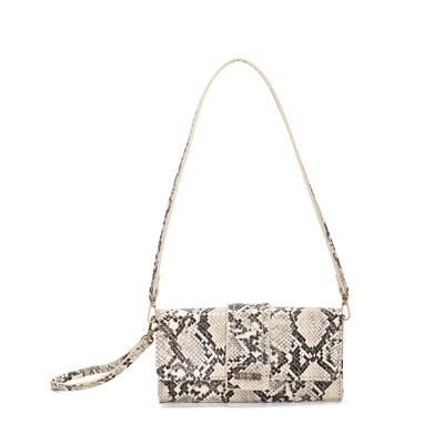 Bolsa Carteira Estampa Animal Print Cobra Alça de Ombro