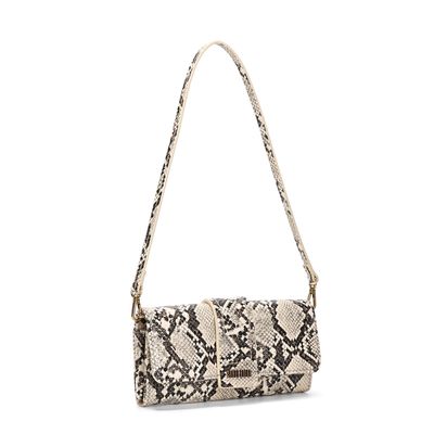Bolsa Carteira Estampa Animal Print Cobra Alça de Ombro