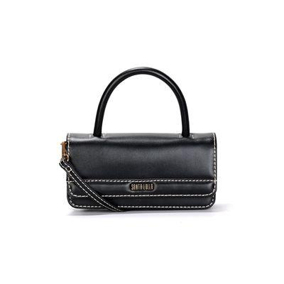 Bolsa Carteira Soft Preta Duas Alças