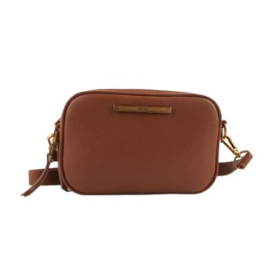 Bolsa Pequena Floater Marrom Safari Alça Transversal