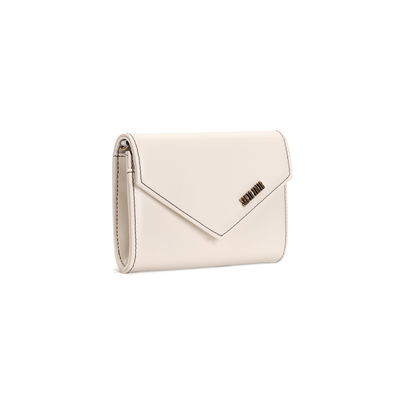 Bolsa Carteira Soft Off White Alça Transversal