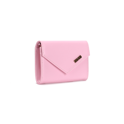 Bolsa Carteira Soft Rosa Cotton Alça Transversal