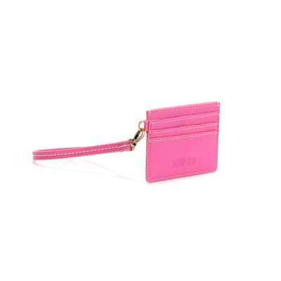Porta Cartão Floater Rosa Alça de Mão