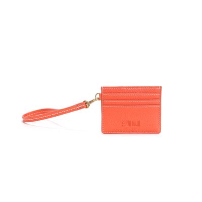 Porta Cartão Floater Laranja Caju Alça de Mão