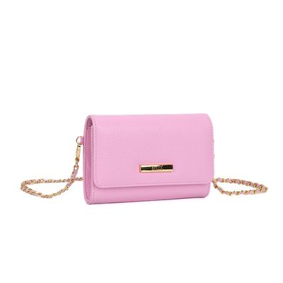 Bolsa Carteira Floater Rosa Cotton Alça de Ombro