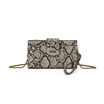 Bolsa Carteira Estampa Animal Print Cobra Alça de Ombro