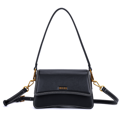 Bolsa Pequena Soft Preta Alça de Ombro