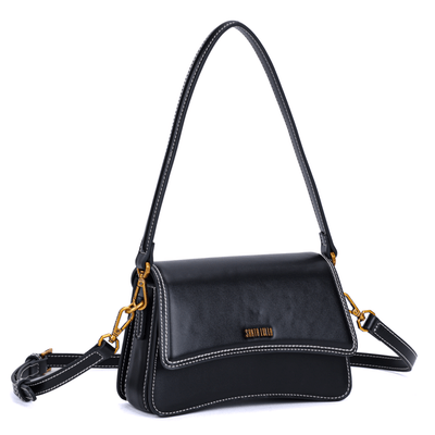 Bolsa Pequena Soft Preta Alça de Ombro