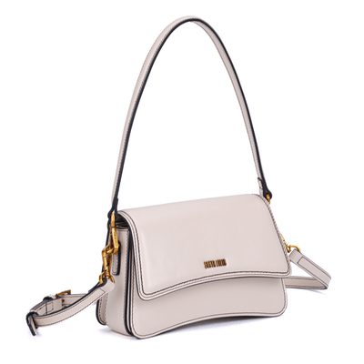 Bolsa Pequena Soft Off White Alça de Ombro
