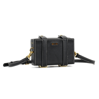 Bolsa Pequena Soft Preta Alça Transversal