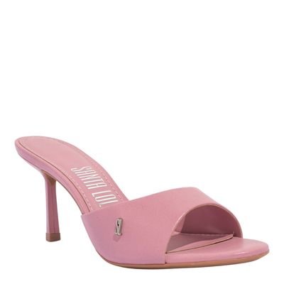 Mule Verniz Show Rosa Salto Alto Fino