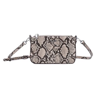Bolsa Pequena Estampa Animal Print Cobra Alça Transversal